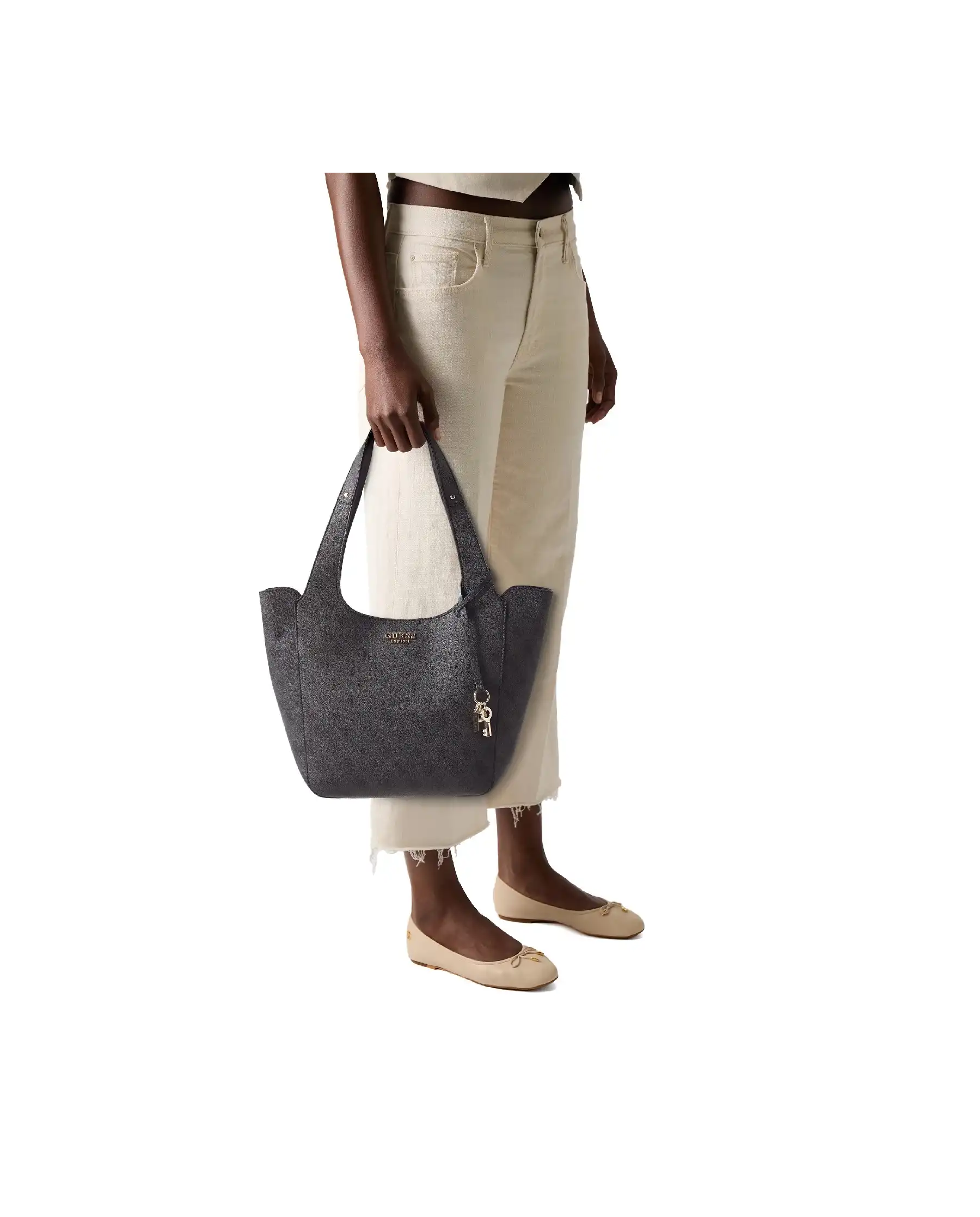 GUESS BORSA CALISTA NERO