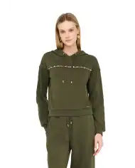 LIU JO FELPA VERDE MILITARE LIU JO FELPA VERDE MILITARE