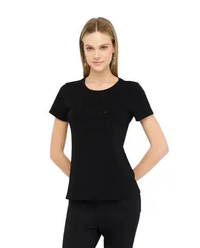 LIU JO T-SHIRT NERO