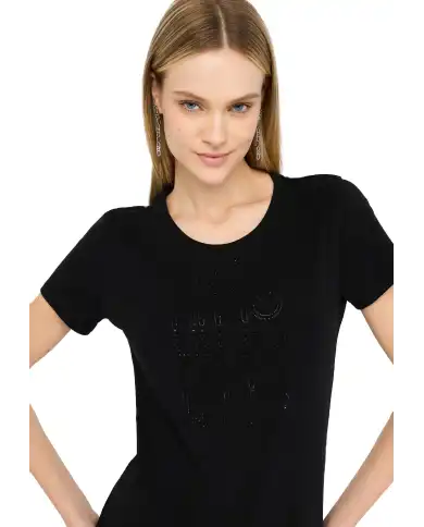 LIU JO T-SHIRT NERO LIU JO T-SHIRT NERO