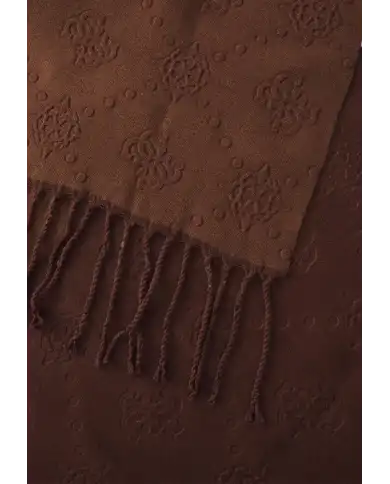 GUESS SCIARPA MARRONE