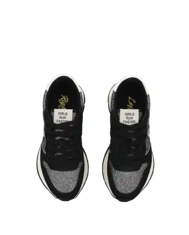 SUN 68 SNEAKERS ALLY GLITTER NERO