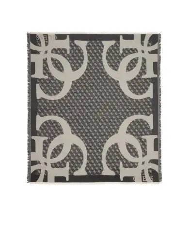 GUESS FOULARD JACQUARD NERO GUESS FOULARD JACQUARD NERO