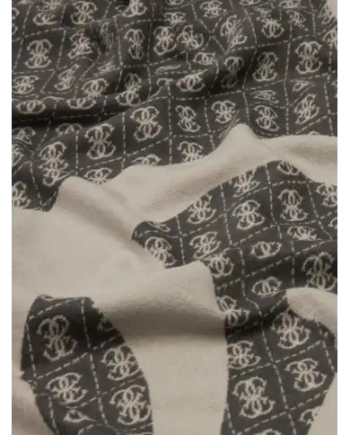 GUESS FOULARD JACQUARD NERO GUESS FOULARD JACQUARD NERO