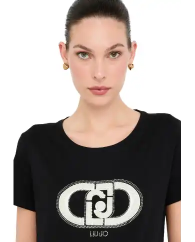 LIU JO T-SHIRT NERO