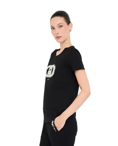 LIU JO T-SHIRT NERO
