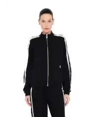 LIU JO FELPA CON ZIP NERO