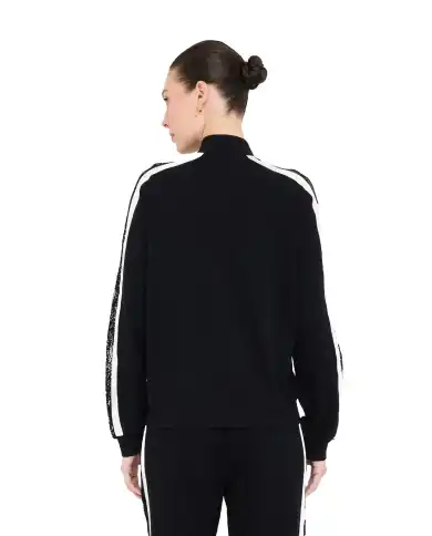 LIU JO FELPA CON ZIP NERO