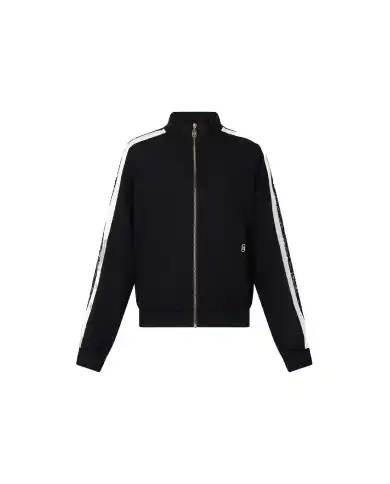 LIU JO FELPA CON ZIP NERO