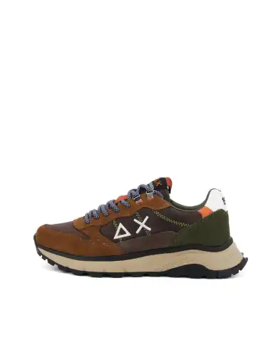 SUN 68 SNEAKERS FIRE & CAMPING MARRONE SUN 68 SNEAKERS FIRE & CAMPING MARRONE