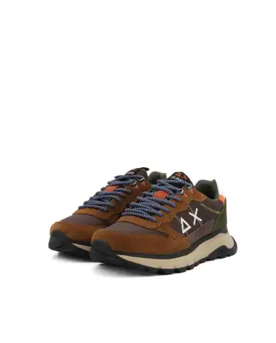 SUN 68 SNEAKERS FIRE & CAMPING MARRONE SUN 68 SNEAKERS FIRE & CAMPING MARRONE