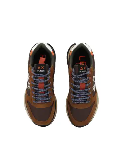 SUN 68 SNEAKERS FIRE & CAMPING MARRONE SUN 68 SNEAKERS FIRE & CAMPING MARRONE