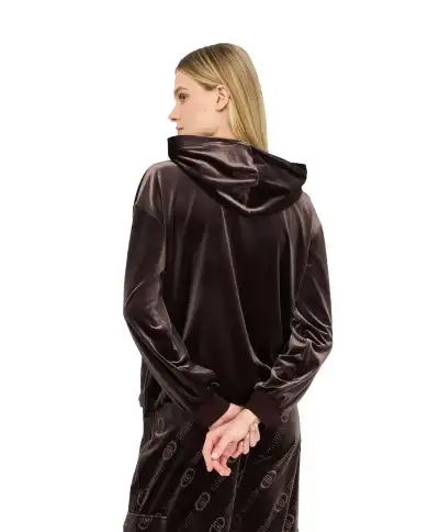 LIU JO FELPA MARRONE