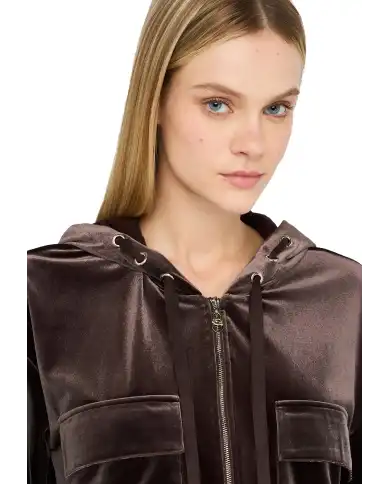 LIU JO FELPA MARRONE