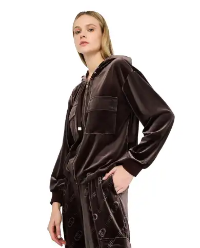 LIU JO FELPA MARRONE