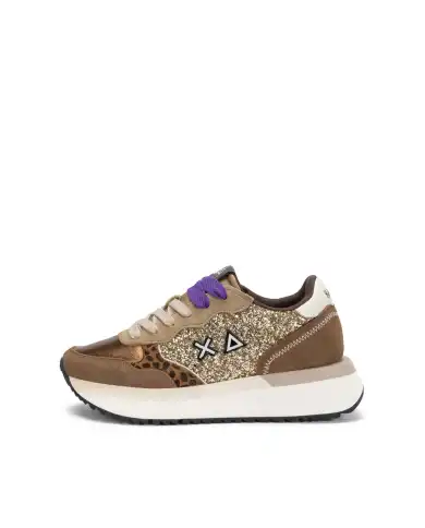 SUN 68 SNEAKERS BIG ALLY GLITTER ORO SUN 68 SNEAKERS BIG ALLY GLITTER ORO