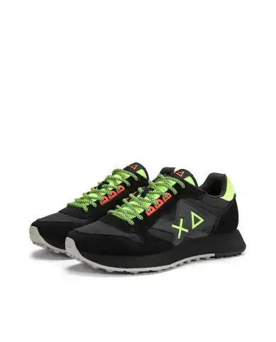 SUN 68 SNEAKERS JAKI FLUO NERO SUN 68 SNEAKERS JAKI FLUO NERO