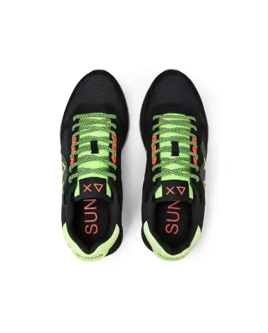 SUN 68 SNEAKERS JAKI FLUO NERO SUN 68 SNEAKERS JAKI FLUO NERO