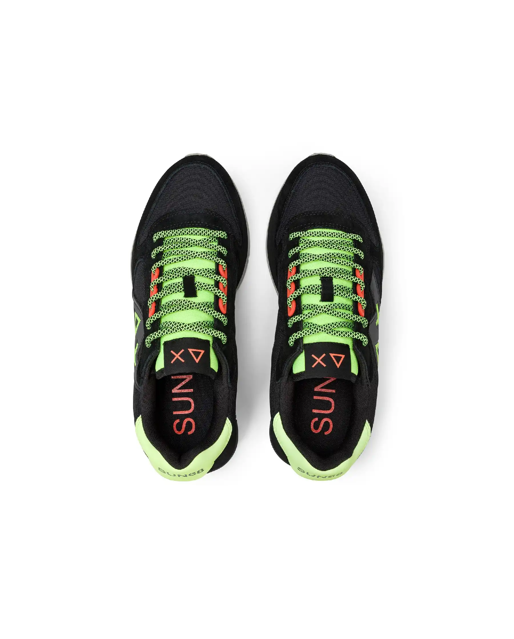 SUN 68 SNEAKERS JAKI FLUO NERO SUN 68 SNEAKERS JAKI FLUO NERO