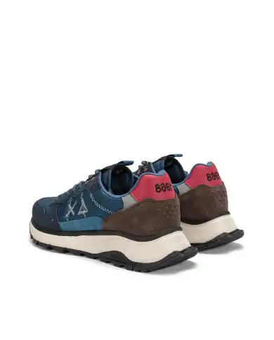 SUN 68 SNEAKERS FIRE & CAMPING BLU