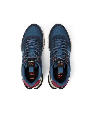 SUN 68 SNEAKERS FIRE & CAMPING BLU