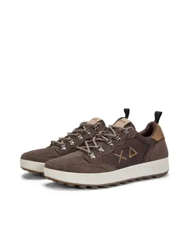 SUN 68 SNEAKERS GENIUS MARRONE