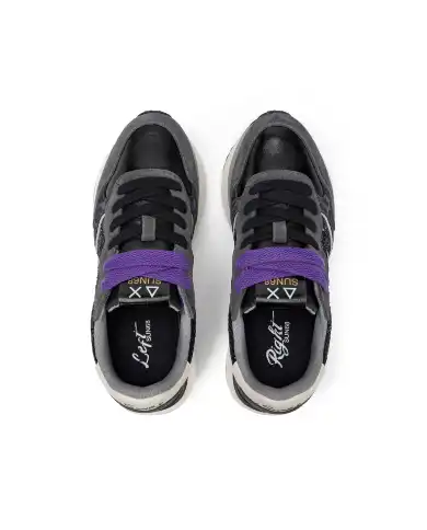 SUN 68 SNEAKERS BIG ALLY GLITTER NERO