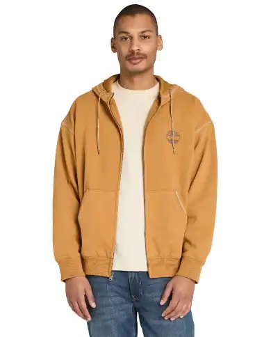 TIMBERLAND FELPA CON ZIP GIALLO TIMBERLAND FELPA CON ZIP GIALLO