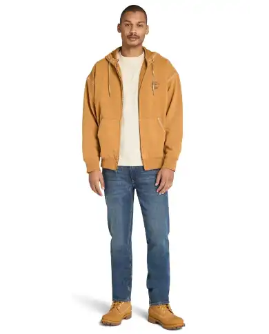 TIMBERLAND FELPA CON ZIP GIALLO TIMBERLAND FELPA CON ZIP GIALLO