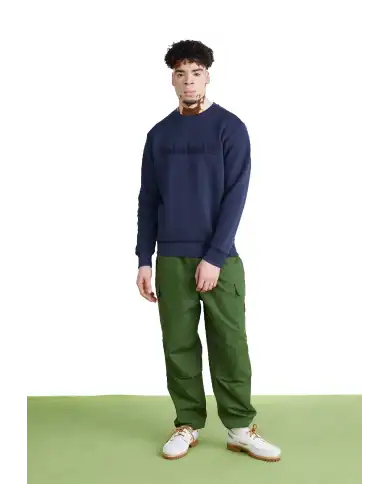 TIMBERLAND FELPA EMBROIDERY BLU