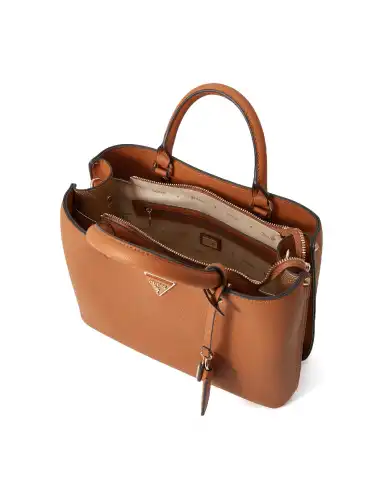 GUESS BORSA MERIDIAN COGNAC