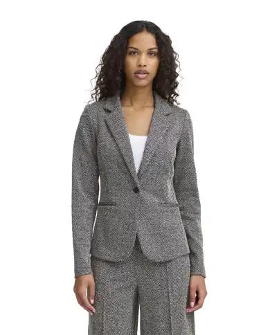 ICHI BLAZER KATE JACQUARD GRIGIO ICHI BLAZER KATE JACQUARD GRIGIO