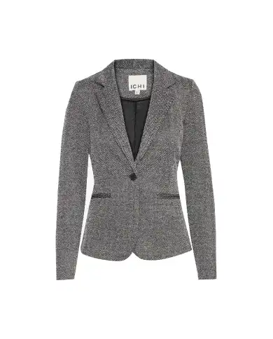 ICHI BLAZER KATE JACQUARD GRIGIO