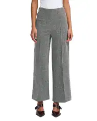 ICHI PANTALONI KATE JACQUARD GRIGIO