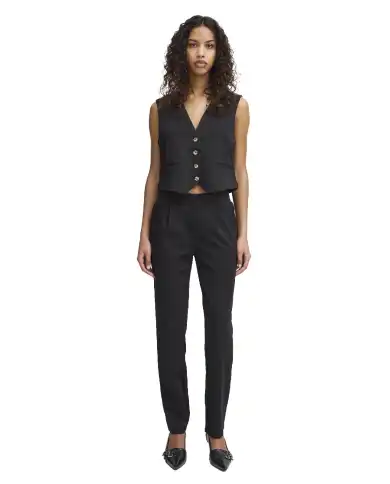 ICHI PANTALONI KATE STRAIGHT NERO