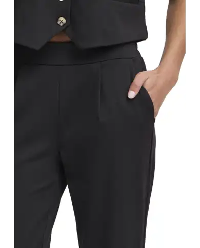 ICHI PANTALONI KATE STRAIGHT NERO