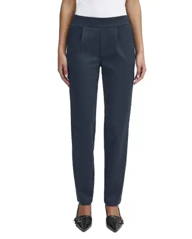 ICHI PANTALONI KATE STRAIGHT BLU ICHI PANTALONI KATE STRAIGHT BLU