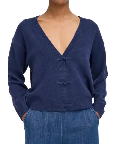 ICHI CARDIGAN DASILA BLU