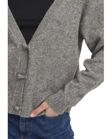 ICHI CARDIGAN DASILA GRIGIO