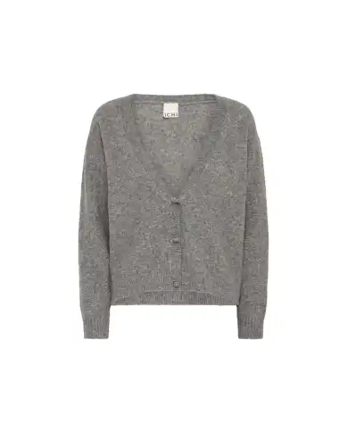 ICHI CARDIGAN DASILA GRIGIO