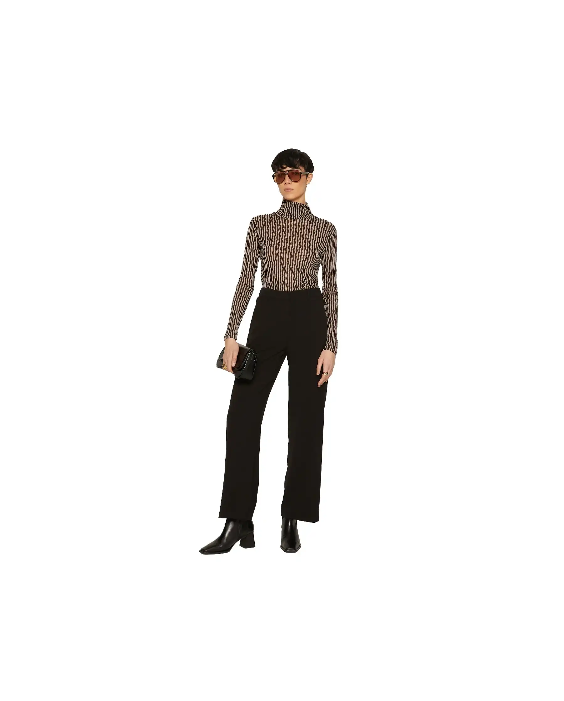 B.YOUNG PANTALONI DANTA NERO