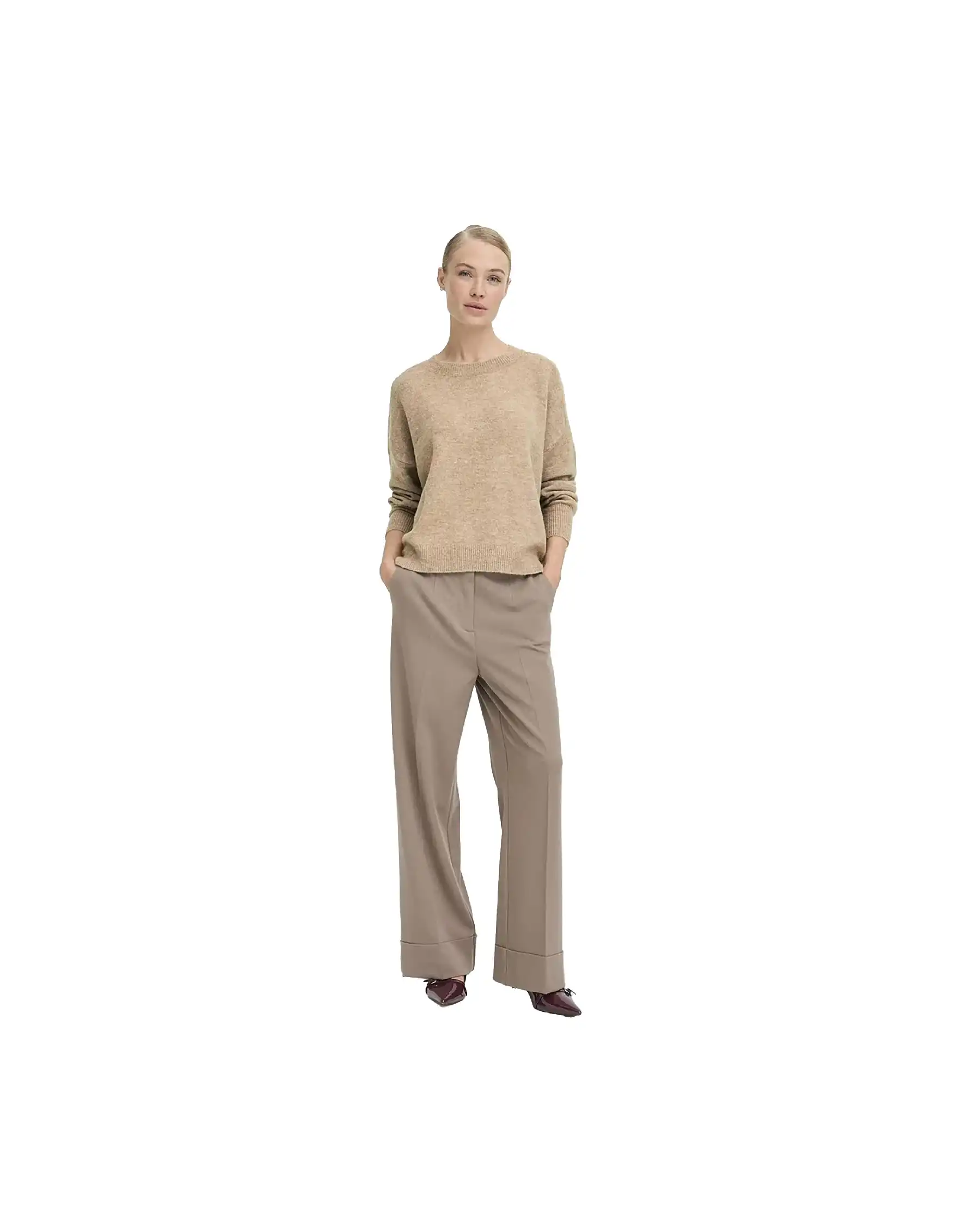 B.YOUNG MAGLIONE MONNA BEIGE