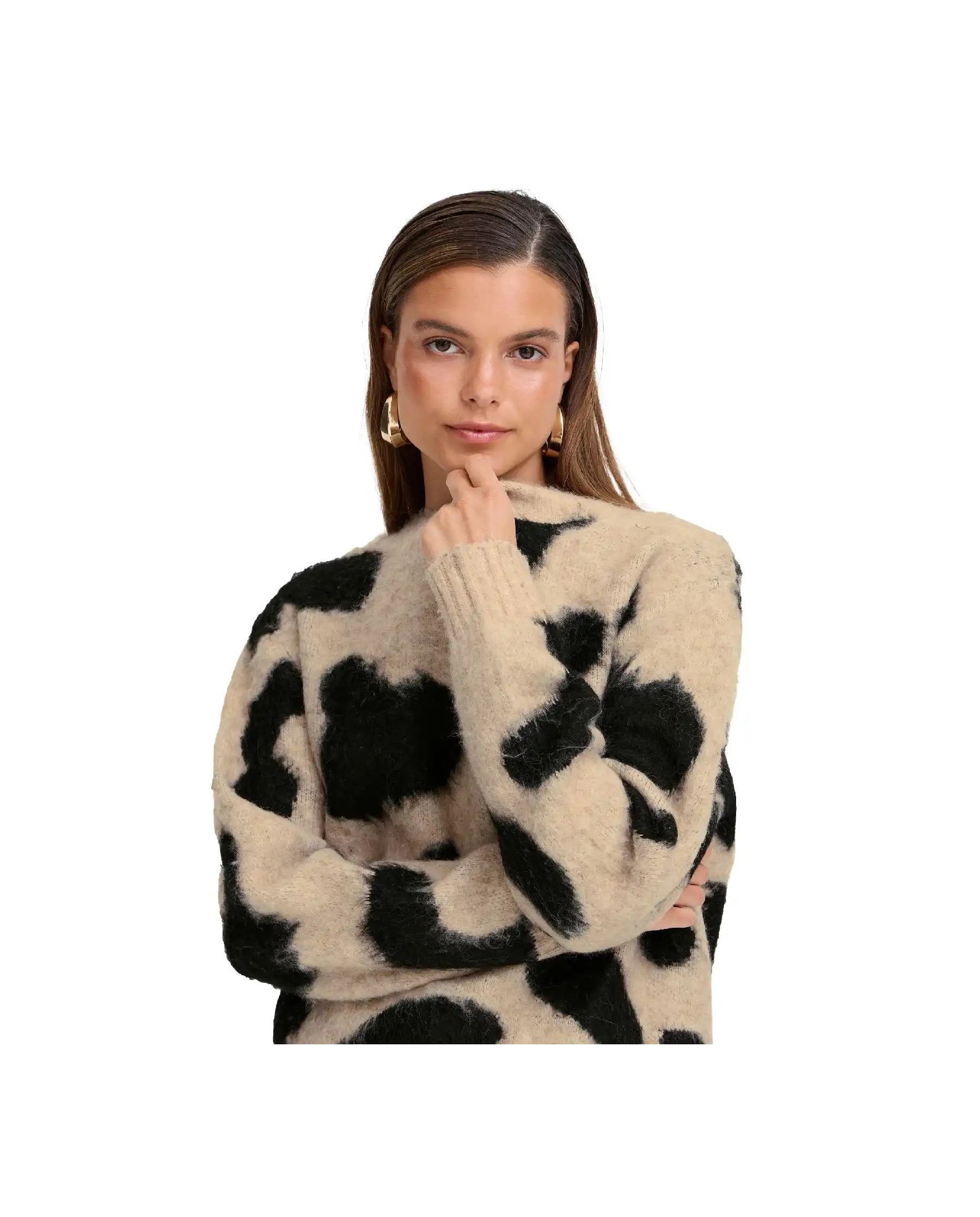 B.YOUNG MAGLIONE MINYAX BEIGE