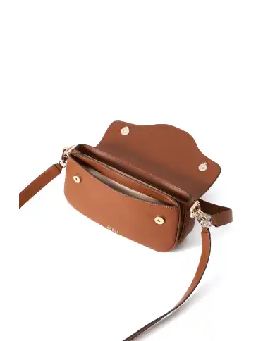 GUESS BORSA DEA FLAP COGNAC