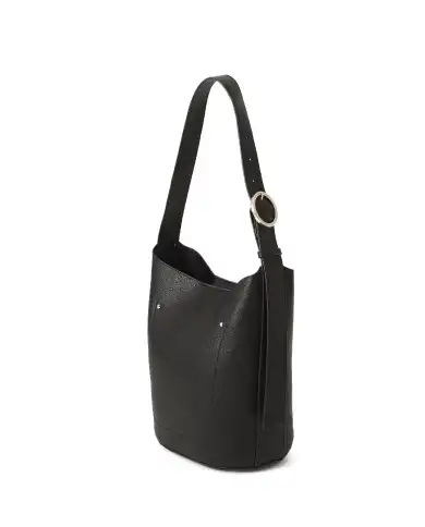 GUESS BORSA MERIDIAN BUCKET NERO
