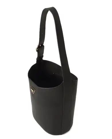GUESS BORSA MERIDIAN BUCKET NERO