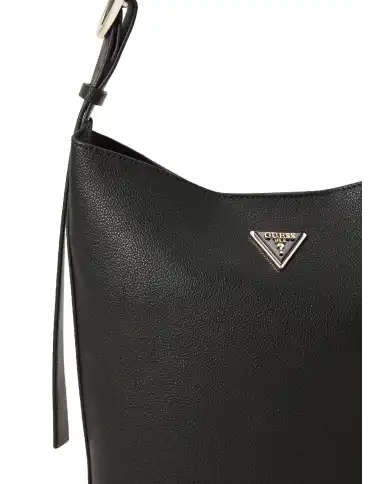 GUESS BORSA MERIDIAN BUCKET NERO