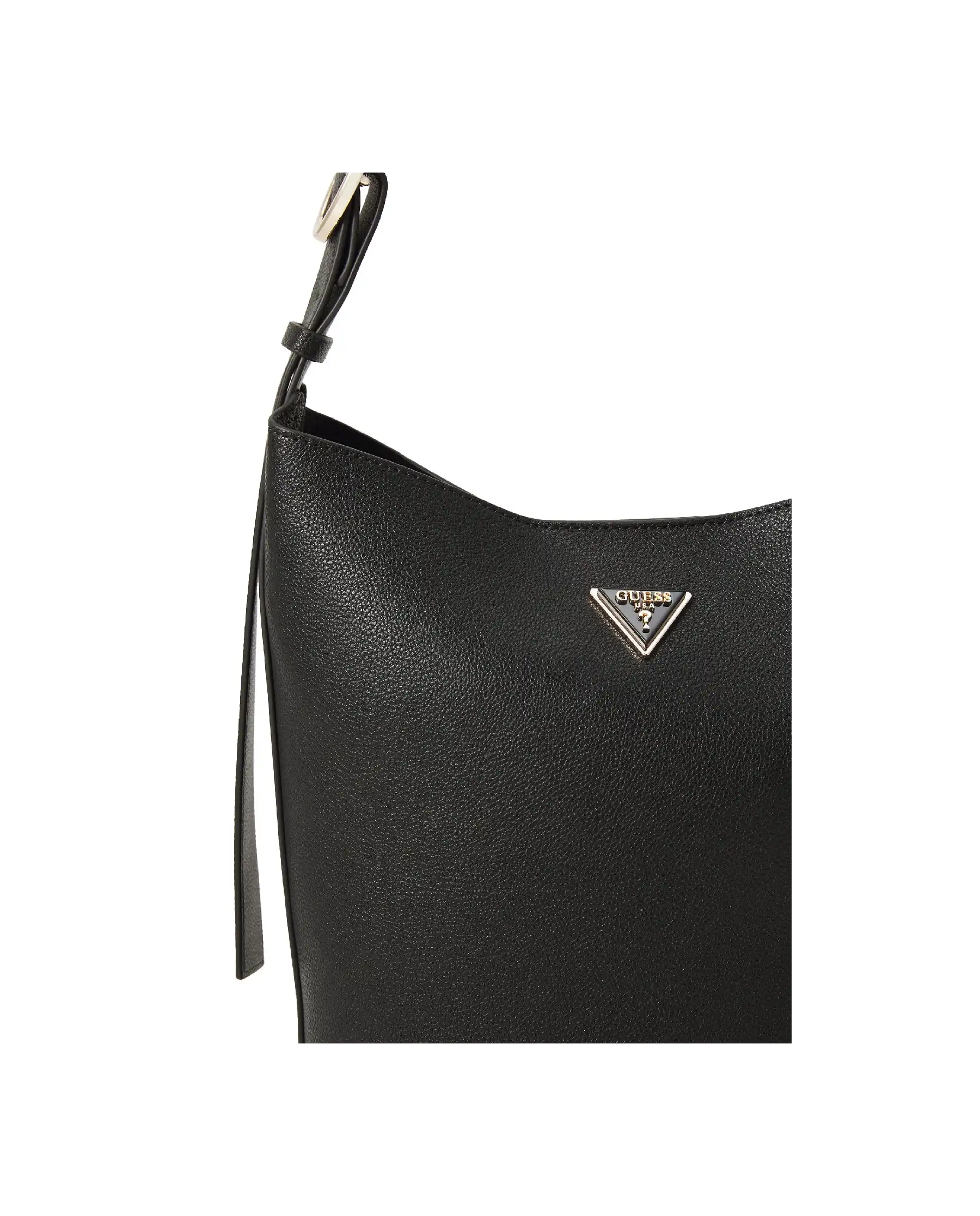 GUESS BORSA MERIDIAN BUCKET NERO GUESS BORSA MERIDIAN BUCKET NERO