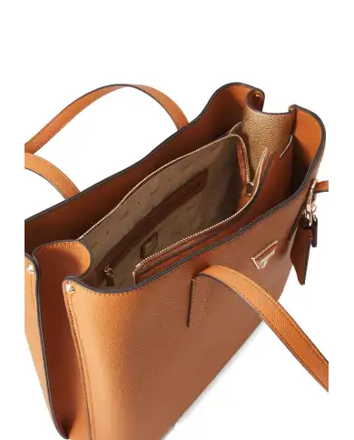 GUESS BORSA MERIDIAN COGNAC