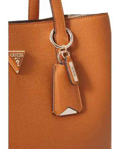 GUESS BORSA MERIDIAN COGNAC